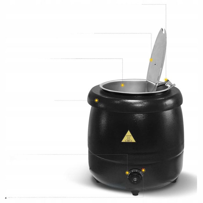 WENMILY kociołek elektryczny do zup 10L podgrzewacz uniwersalny