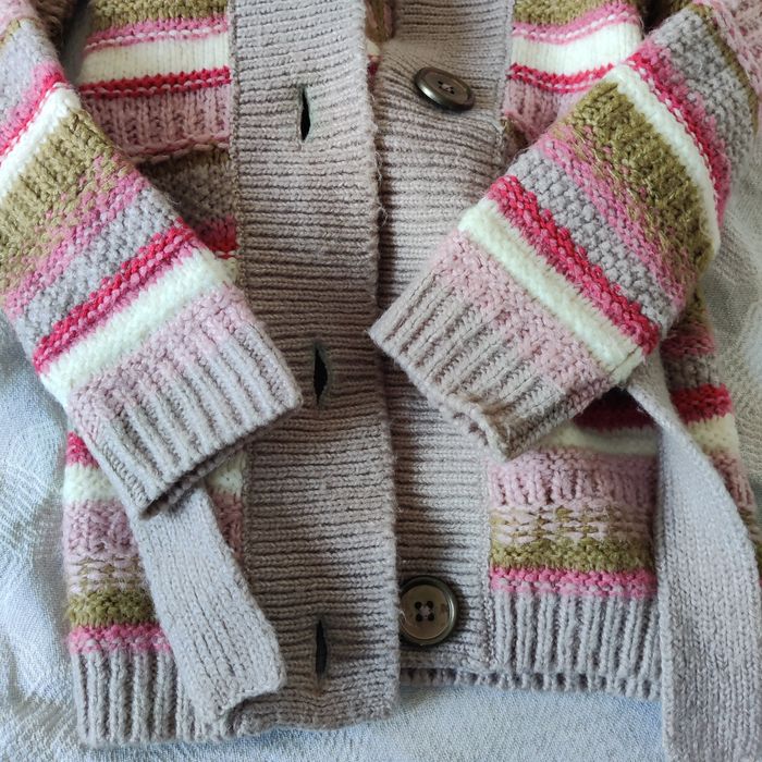 Kardigan damski S sweter z kapturem