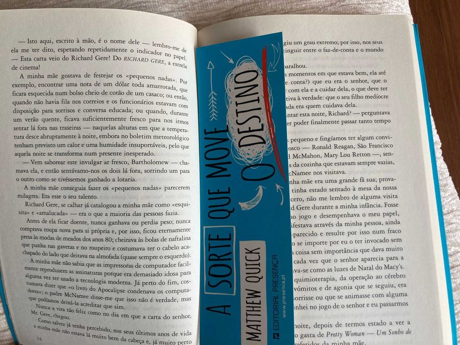 A Sorte que Move o Destino, Matthew Quick