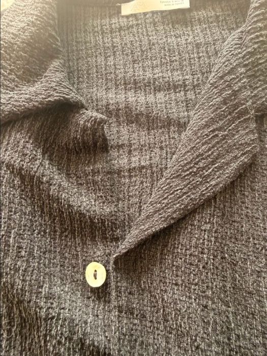 Camisa preta/cinza escuro fluida - Zara