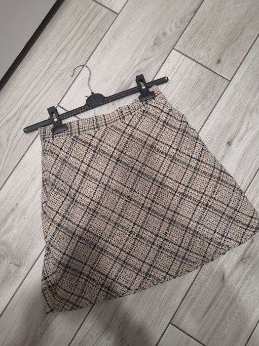 Primark spódniczka beżowa w kratę M