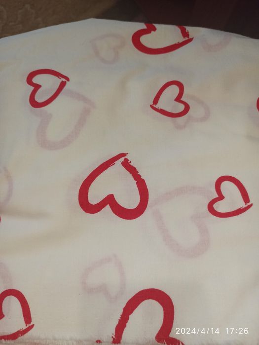 Тканина бязь дитяча і валентинки. Ціна за 5 метрів