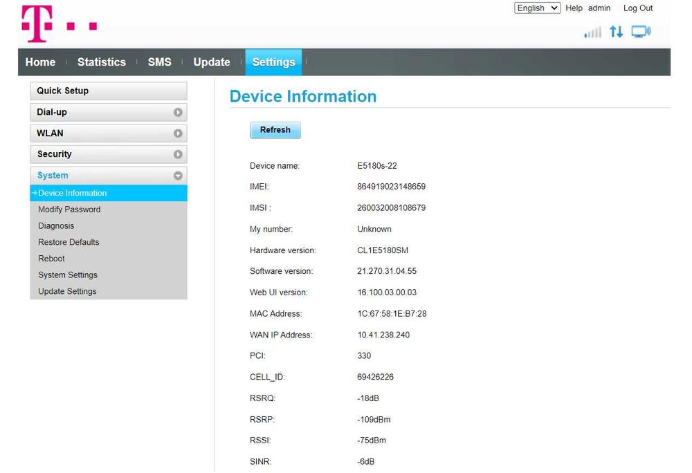 3G / 4G LTE Wi-Fi Роутер Huawei E 5180