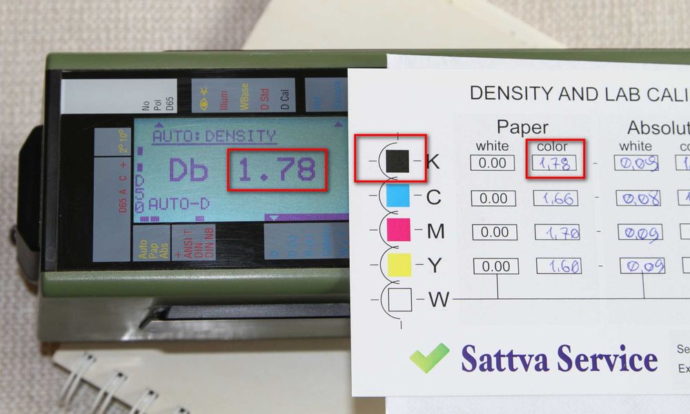 Швейцарський спектрофотометр GRETAG SPM50 вимірювання ΔE, Lab, Density ...