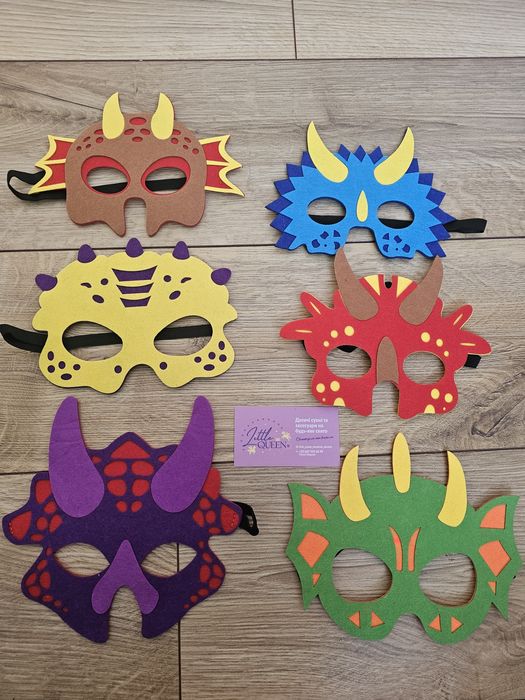 Дитяча маска принцеси метелика динозавра собаки тварин детские маски