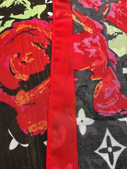 Шифоновий платок шарф хустка louis vuitton