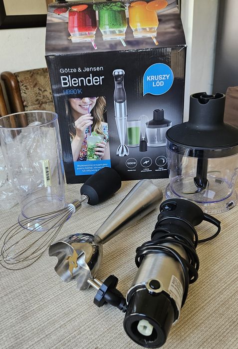 Blender ręczny Götze & Jensen HB901K  1000 W z  tytanowymi ostrzami