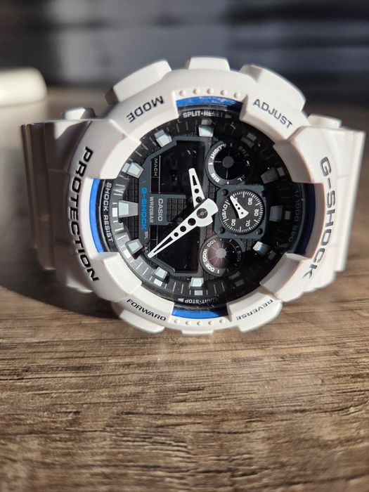 Zegarek Casio G-Shock GA-100B-7AER Biały GWARANCJA KOMPLET