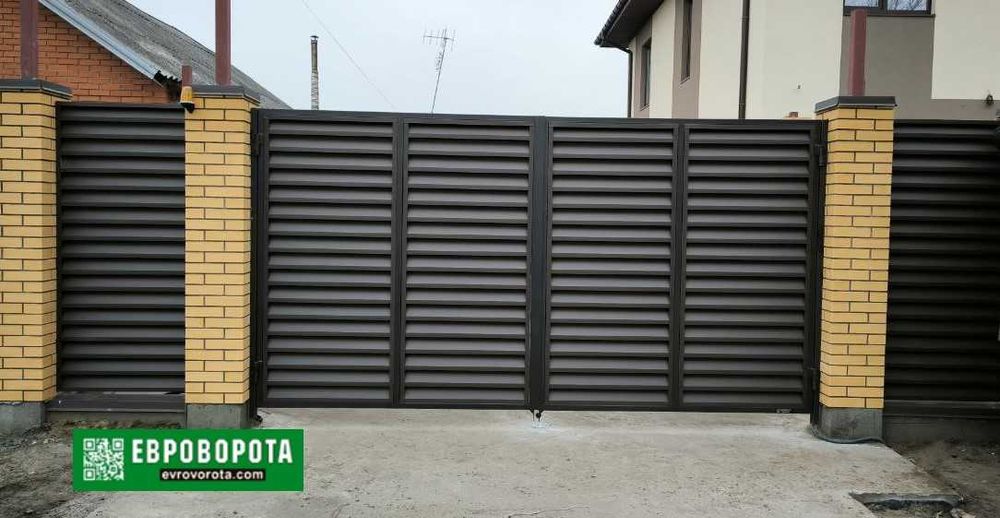 Ворота Распашные Жалюзи - 24000 грн! Днепр! Доставка! Монтаж!