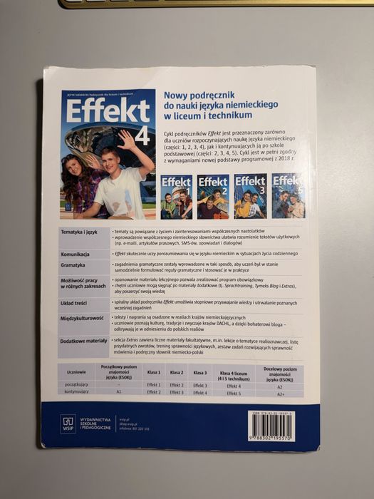 podręcznik do języka niemieckiego effekt 4, podstawa