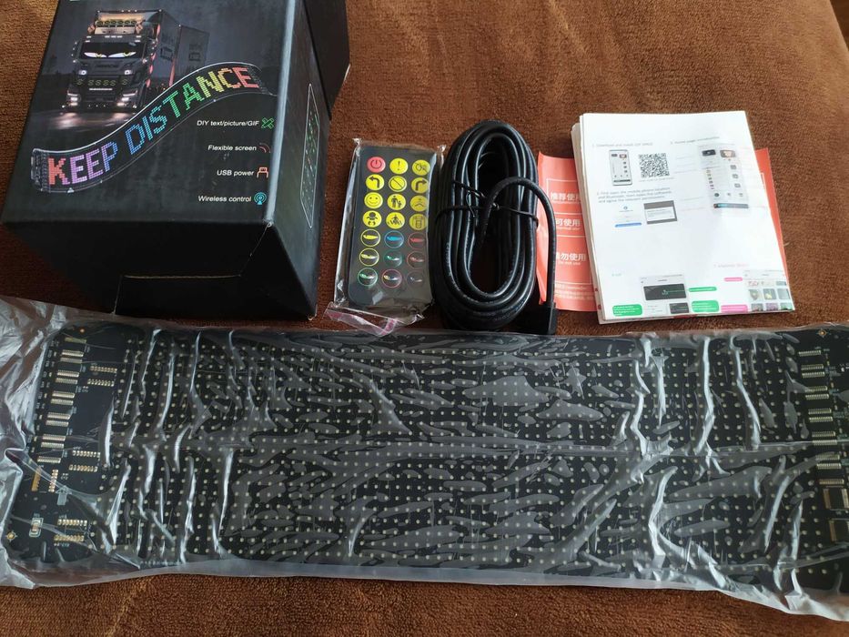 LED панель, LED очі на авто 10*34см