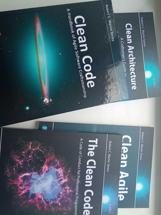 4 книги Clean Architecture, Coder, Clean Code, agile Robert Martin