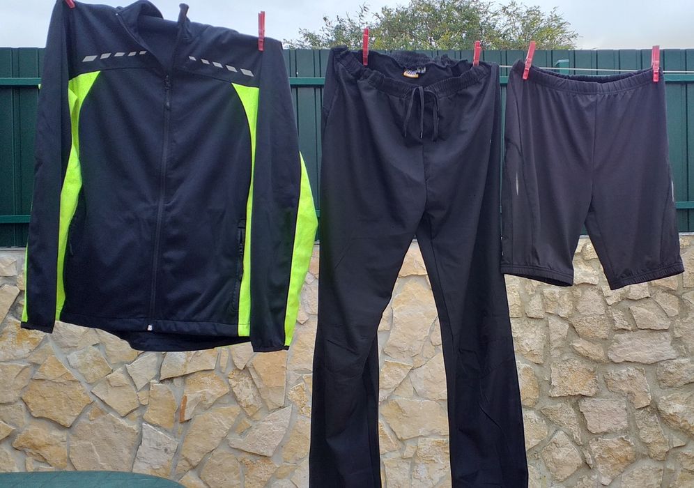 Completo -Fato de treino- corrida 3 ps em ótimo estado cor preto