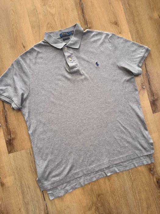 Koszulka Polo Ralph Lauren Szara Logo M