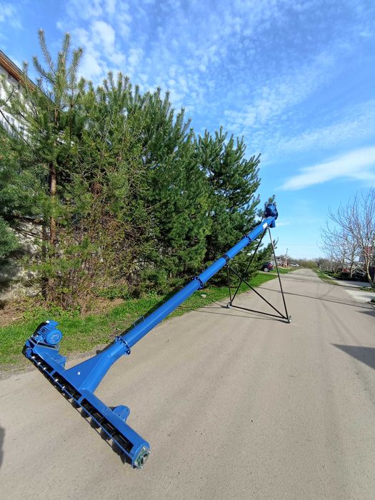 Шнековий погрузчик, гвинтовой конвеєр, шнек зерна 133мм