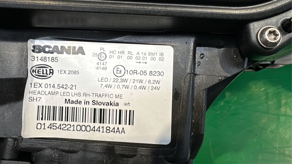 Lampa reflektor full led Scania S  jak nowe 2025 R nowy model Oryginał