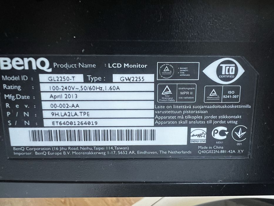 Monito Benq GL 2250-T 21,5 cala