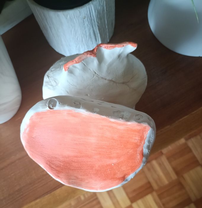 Peça decorativa em gesso. Artesanto de Maria Silveira