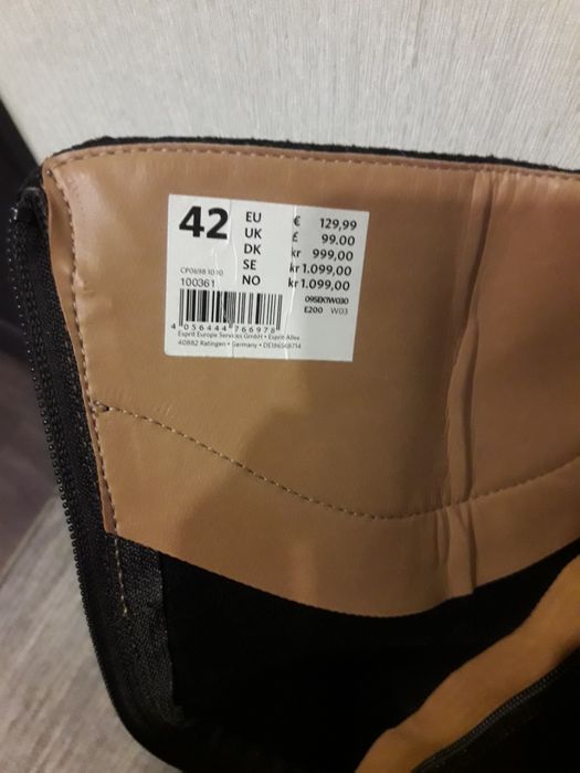 ESPRIT сапоги демисезонные Германия  41-42 р