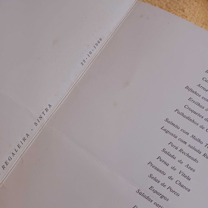 Postais e Ementa Cintra