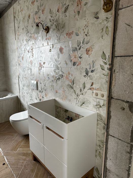 Тумбочка в ванну 80см