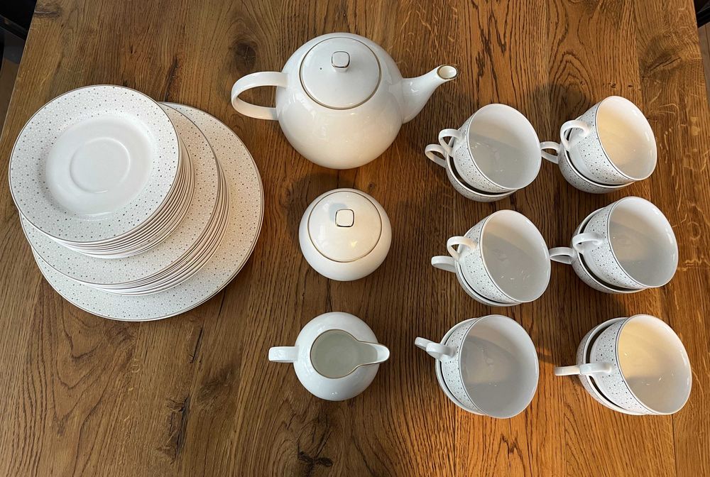 Serwis/ zestaw kawowy porcelanowy na 12 osób Home&You