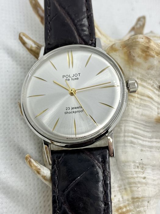 Годинник Політ де люкс Watch Poljot de luxe часы луч восток