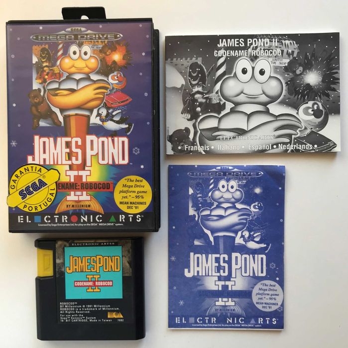 Jogo SEGA Megadrive "James Pond II: Codename Robocod" Original / 1991