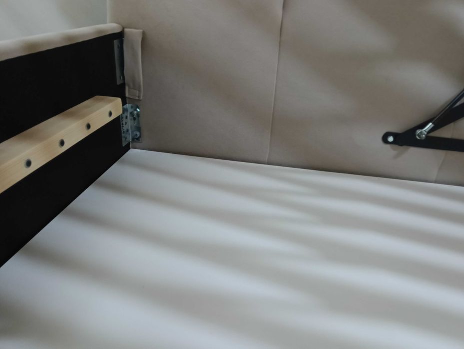 PROMOCJA ŁóżkoTapicerowane Młodzieżowe Narożne StelażMetalowyPojemnik