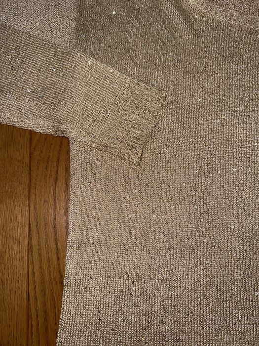 Sweter złota nitka, tunika, MOHITO, rozm. M
