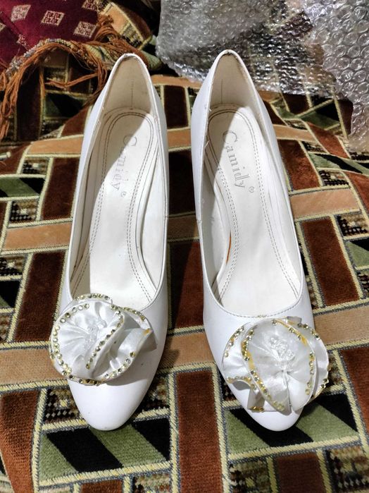 Свадебные туфли айвори