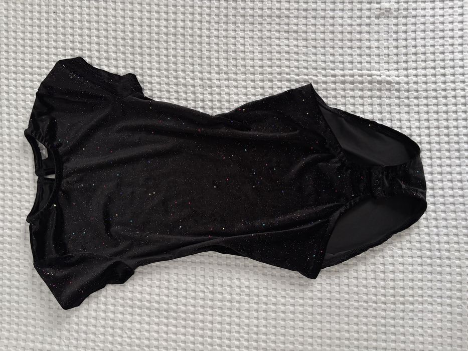 czarne body brokatowe 170