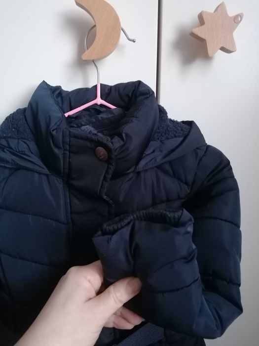 Kurtka zimowa, pikowana, C&A, granatowa