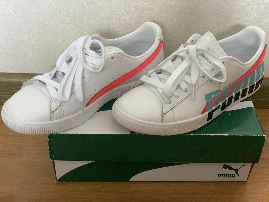 Кросівки снікерси Оригінальні PUMA Clyde Logo 38р 24см шкіра як нові