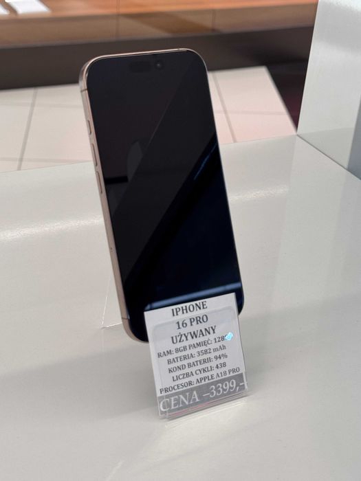 iPhone 16 Pro 128GB Bat 94% Topcase Vivo *Raty 0%