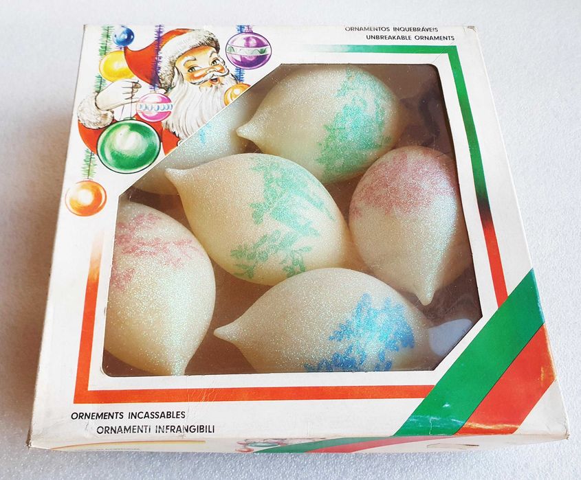Antiga caixa "DECORAÇÃO de NATAL" ~ Fabrico Português ~ Anos 80 ~ RARO