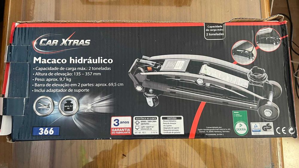 Macaco Hidráulico 2 Toneladas – Novo