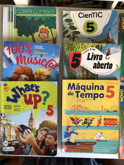 Manuais escolares e cadernos actividades 3° 4° 5° 6°