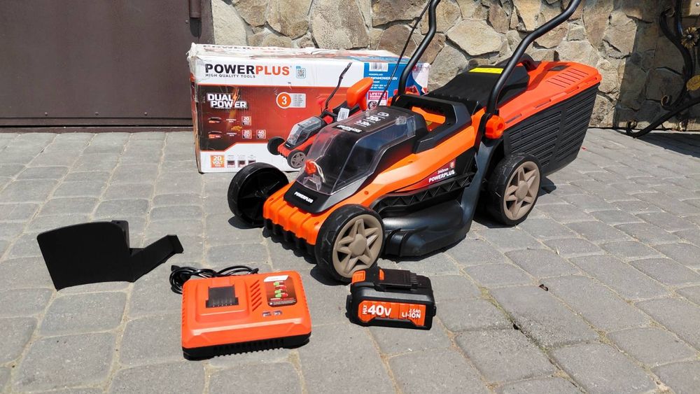 Акумуляторна газонокосарка powerplus