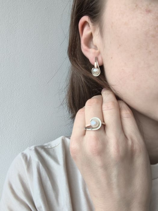 Ювелірний набір Прикраси Золото Срібло Сережки Перстень