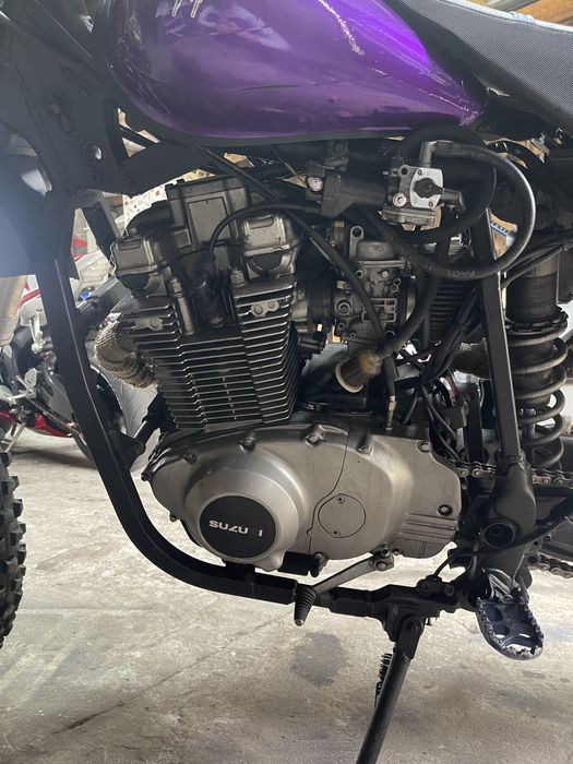 cross yamaha wrf po swapie na silnik suzuki gs500e
