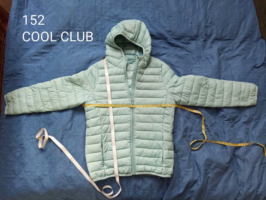 Kurtka przejściowa, pikowana, morska - błękitna, r. 152, COOL CLUB