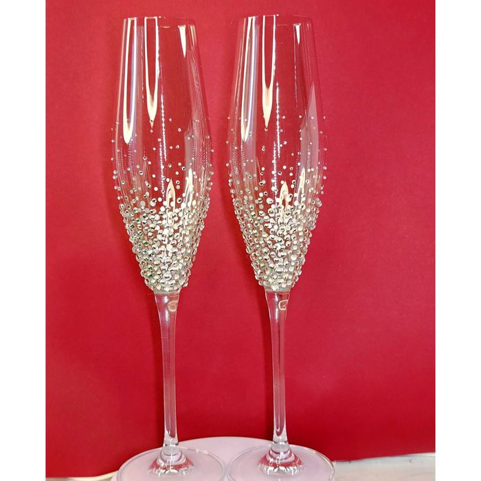 Унікальні весільні бокали, весільні аксесуари, весільні келихи. Пишіть