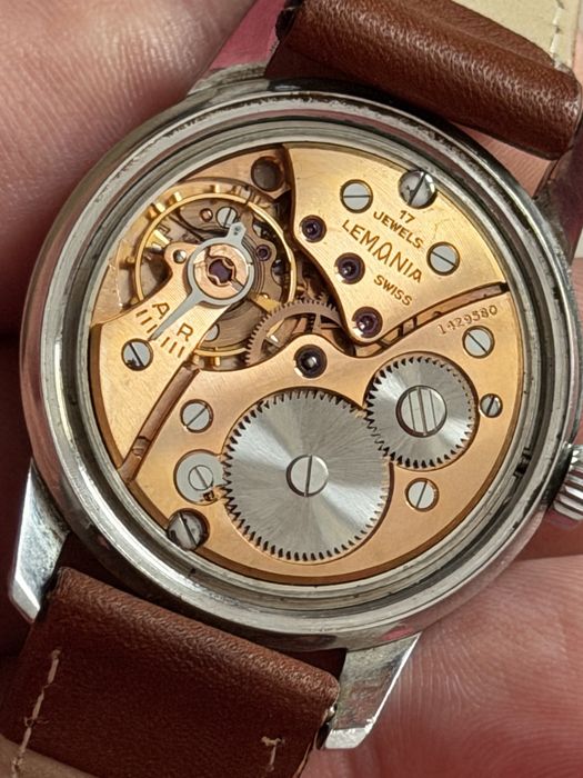 Zegarek Lemania 17 jewels Swiss made, rozmiar 35/44mm, piękny stan