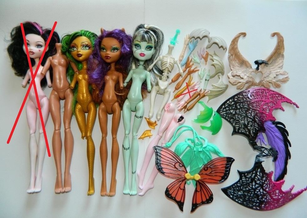 Запчасти куклы нюд  Монстер Хай Monster High