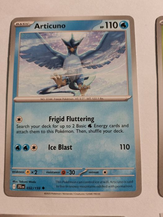 Articuno (JTG 032) Karta kolekcjonerska Pokemon TCG