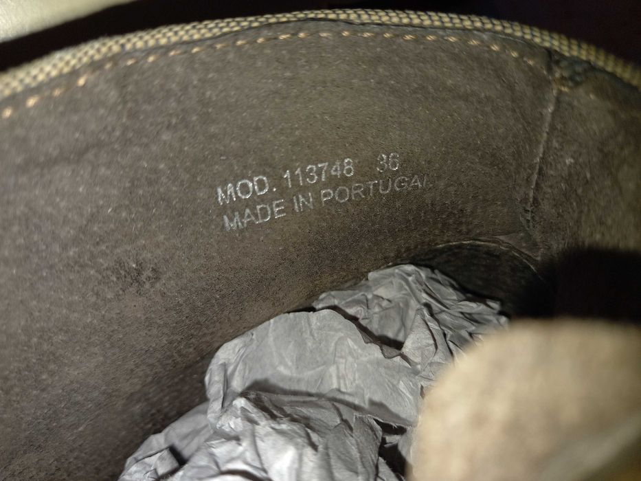 Botins castanhos com fivela camel à volta - 36 - Salsa