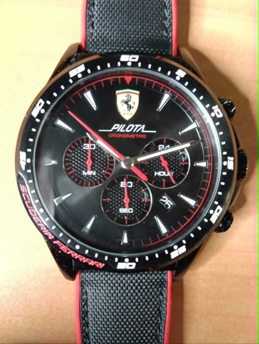 Relogio Ferrari Scuderia Ferrari Pilota como novo