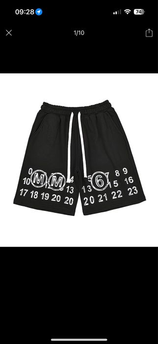 Шорти MM6 Maison Margiela  чорні