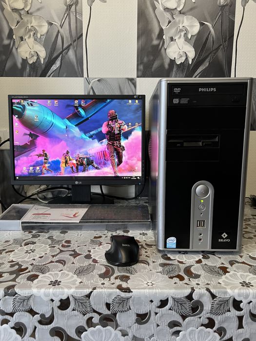 Системный блок Bravo + Монитор LG Flatron L194WT + Bluetooth мышка